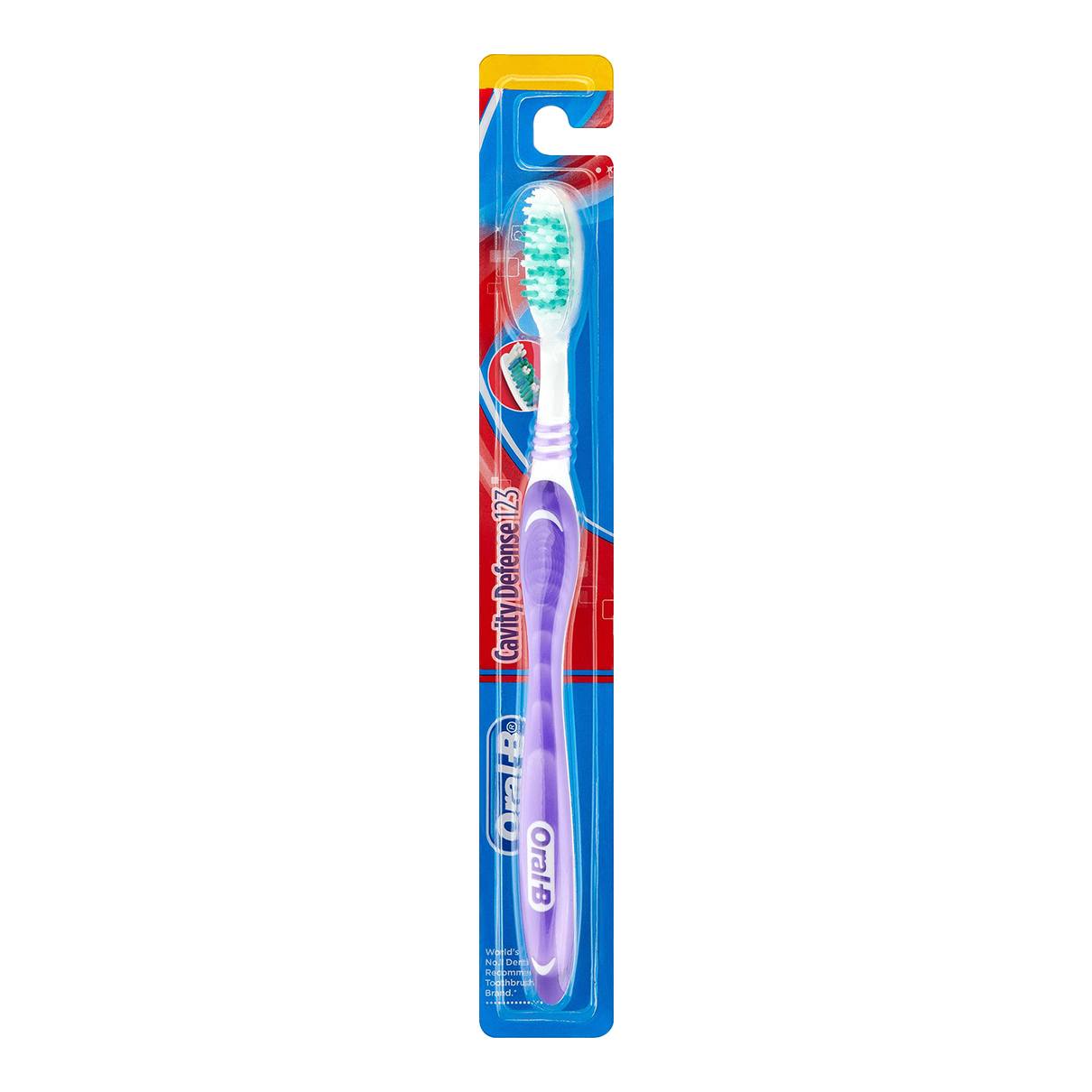 oral b cavity defense 123 black toothbrush